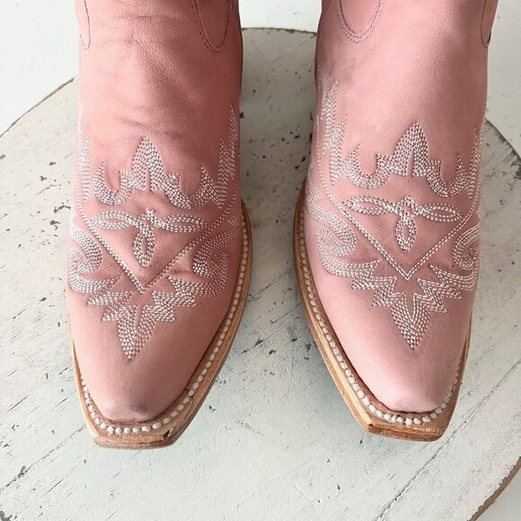 Lane LEXINGTON Over the Knee Womens Cowboy Boots 6.5 Pink Western Cowgirl Tall - Picture 8 of 15